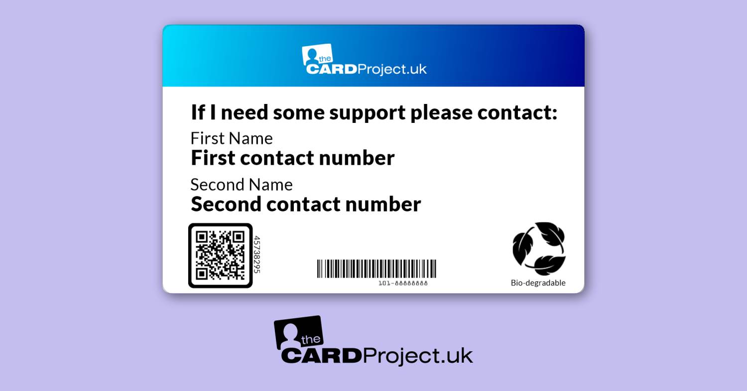 Hearing Impaired Awareness Photo Medical ID Alert Card  (REAR)